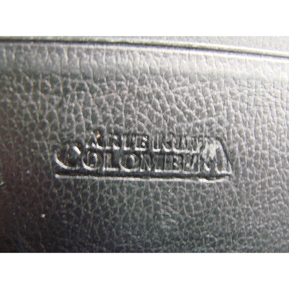 Arte Kuna Colombia Mens Black Bi Fold Leather Wallet w/ Slim Card Holder Handmad - Picture 9 of 12